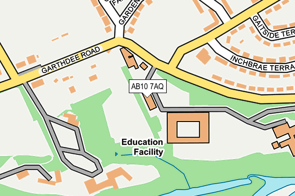 AB10 7AQ map - OS OpenMap – Local (Ordnance Survey) AB10 7AQ map - OS OpenMap – Local (Ordnance Survey)