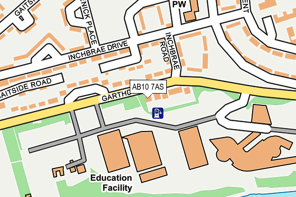 AB10 7AS map - OS OpenMap – Local (Ordnance Survey) AB10 7AS map - OS OpenMap – Local (Ordnance Survey)