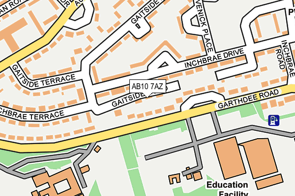 AB10 7AZ map - OS OpenMap – Local (Ordnance Survey) AB10 7AZ map - OS OpenMap – Local (Ordnance Survey)