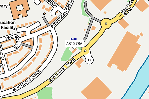 AB10 7BA map - OS OpenMap – Local (Ordnance Survey) AB10 7BA map - OS OpenMap – Local (Ordnance Survey)