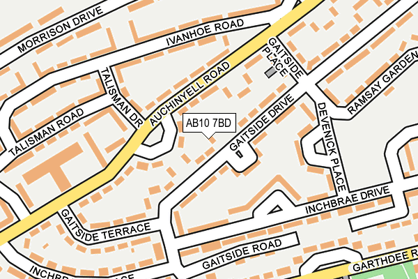 AB10 7BD map - OS OpenMap – Local (Ordnance Survey) AB10 7BD map - OS OpenMap – Local (Ordnance Survey)