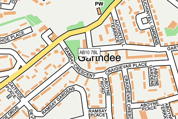 AB10 7BL map - OS OpenMap – Local (Ordnance Survey) AB10 7BL map - OS OpenMap – Local (Ordnance Survey)