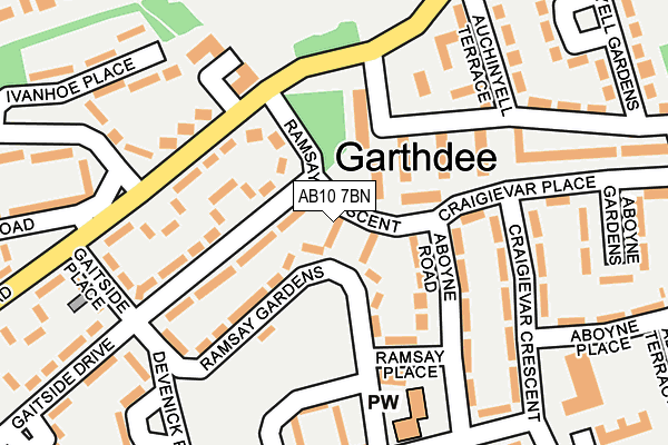 AB10 7BN map - OS OpenMap – Local (Ordnance Survey) AB10 7BN map - OS OpenMap – Local (Ordnance Survey)