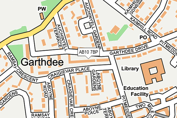 AB10 7BP map - OS OpenMap – Local (Ordnance Survey) AB10 7BP map - OS OpenMap – Local (Ordnance Survey)