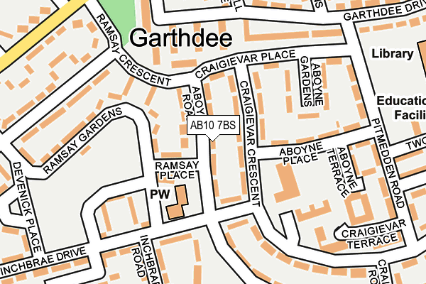 AB10 7BS map - OS OpenMap – Local (Ordnance Survey) AB10 7BS map - OS OpenMap – Local (Ordnance Survey)