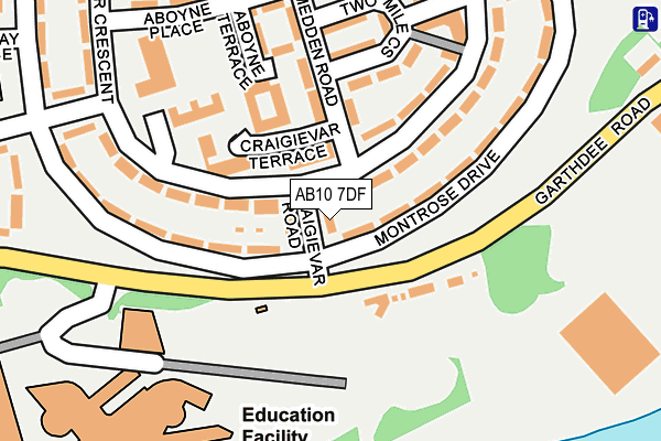 AB10 7DF map - OS OpenMap – Local (Ordnance Survey) AB10 7DF map - OS OpenMap – Local (Ordnance Survey)