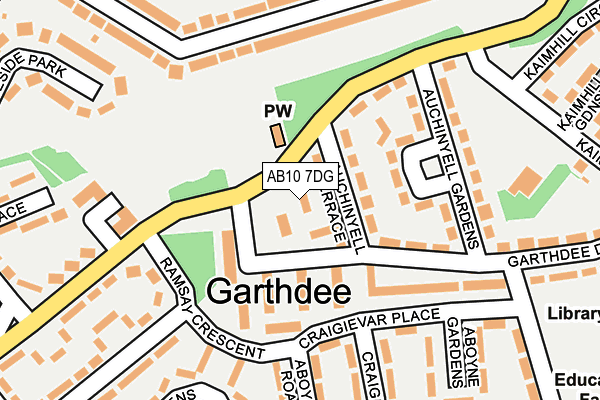 AB10 7DG map - OS OpenMap – Local (Ordnance Survey) AB10 7DG map - OS OpenMap – Local (Ordnance Survey)