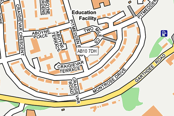 AB10 7DH map - OS OpenMap – Local (Ordnance Survey) AB10 7DH map - OS OpenMap – Local (Ordnance Survey)