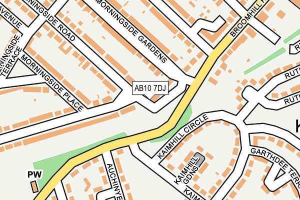 AB10 7DJ map - OS OpenMap – Local (Ordnance Survey) AB10 7DJ map - OS OpenMap – Local (Ordnance Survey)