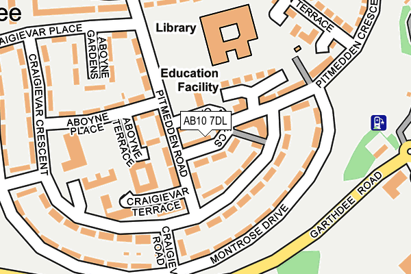 AB10 7DL map - OS OpenMap – Local (Ordnance Survey) AB10 7DL map - OS OpenMap – Local (Ordnance Survey)