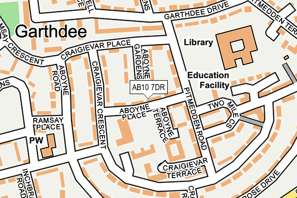 AB10 7DR map - OS OpenMap – Local (Ordnance Survey) AB10 7DR map - OS OpenMap – Local (Ordnance Survey)