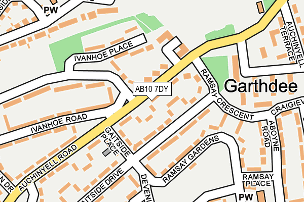 AB10 7DY map - OS OpenMap – Local (Ordnance Survey) AB10 7DY map - OS OpenMap – Local (Ordnance Survey)