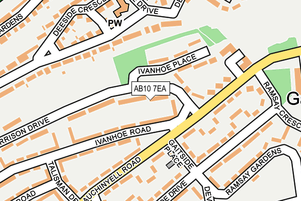 AB10 7EA map - OS OpenMap – Local (Ordnance Survey) AB10 7EA map - OS OpenMap – Local (Ordnance Survey)