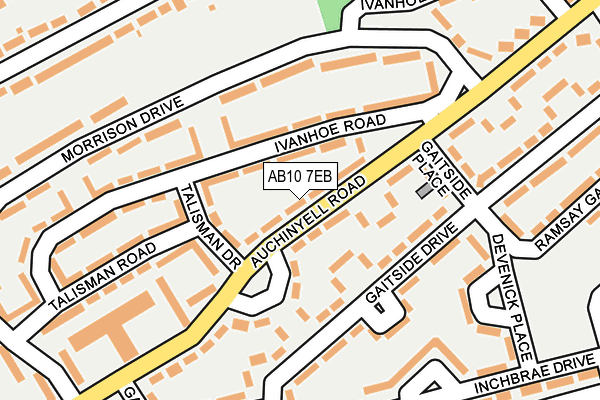 AB10 7EB map - OS OpenMap – Local (Ordnance Survey) AB10 7EB map - OS OpenMap – Local (Ordnance Survey)