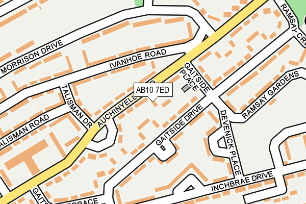 AB10 7ED map - OS OpenMap – Local (Ordnance Survey) AB10 7ED map - OS OpenMap – Local (Ordnance Survey)