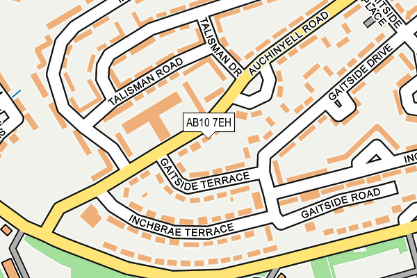 AB10 7EH map - OS OpenMap – Local (Ordnance Survey) AB10 7EH map - OS OpenMap – Local (Ordnance Survey)