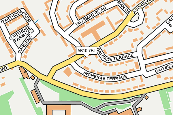 AB10 7EJ map - OS OpenMap – Local (Ordnance Survey) AB10 7EJ map - OS OpenMap – Local (Ordnance Survey)