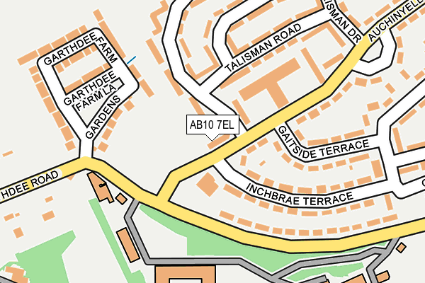 AB10 7EL map - OS OpenMap – Local (Ordnance Survey) AB10 7EL map - OS OpenMap – Local (Ordnance Survey)