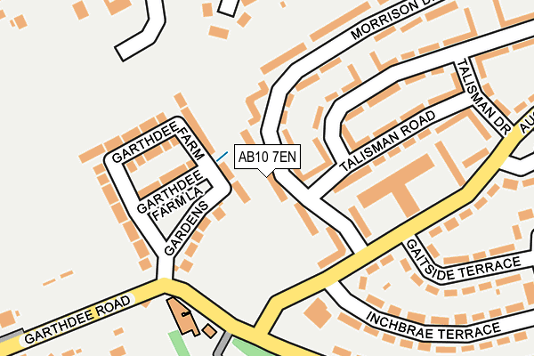 AB10 7EN map - OS OpenMap – Local (Ordnance Survey) AB10 7EN map - OS OpenMap – Local (Ordnance Survey)