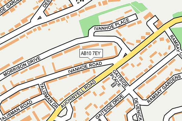 AB10 7EY map - OS OpenMap – Local (Ordnance Survey) AB10 7EY map - OS OpenMap – Local (Ordnance Survey)