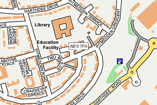AB10 7FH map - OS OpenMap – Local (Ordnance Survey) AB10 7FH map - OS OpenMap – Local (Ordnance Survey)