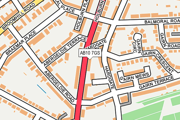 AB10 7GS map - OS OpenMap – Local (Ordnance Survey) AB10 7GS map - OS OpenMap – Local (Ordnance Survey)