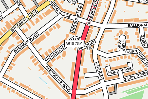 AB10 7GY map - OS OpenMap – Local (Ordnance Survey) AB10 7GY map - OS OpenMap – Local (Ordnance Survey)