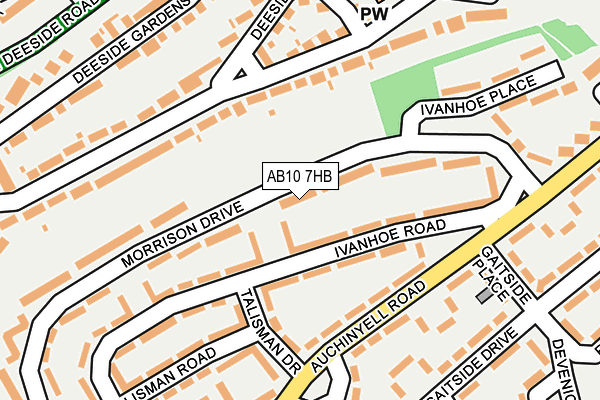 AB10 7HB map - OS OpenMap – Local (Ordnance Survey) AB10 7HB map - OS OpenMap – Local (Ordnance Survey)