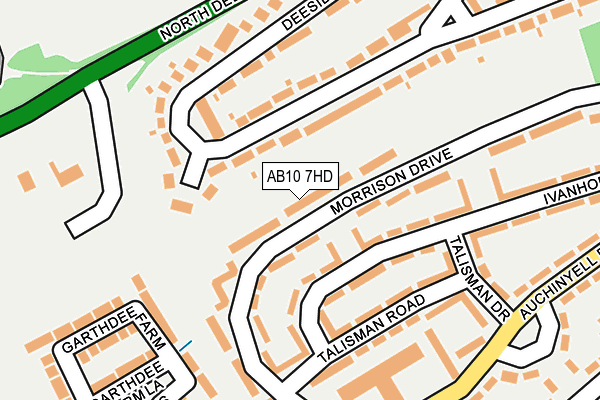 AB10 7HD map - OS OpenMap – Local (Ordnance Survey) AB10 7HD map - OS OpenMap – Local (Ordnance Survey)