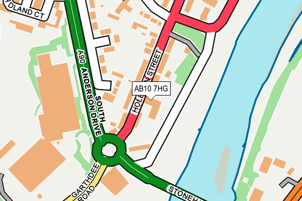 AB10 7HG map - OS OpenMap – Local (Ordnance Survey) AB10 7HG map - OS OpenMap – Local (Ordnance Survey)