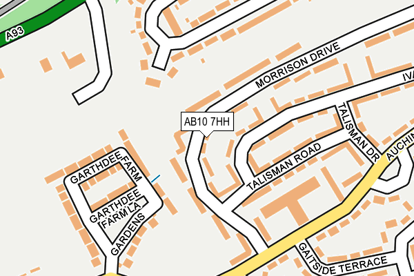 AB10 7HH map - OS OpenMap – Local (Ordnance Survey) AB10 7HH map - OS OpenMap – Local (Ordnance Survey)