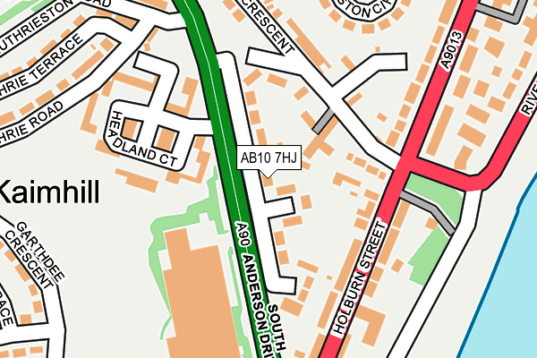 AB10 7HJ map - OS OpenMap – Local (Ordnance Survey) AB10 7HJ map - OS OpenMap – Local (Ordnance Survey)