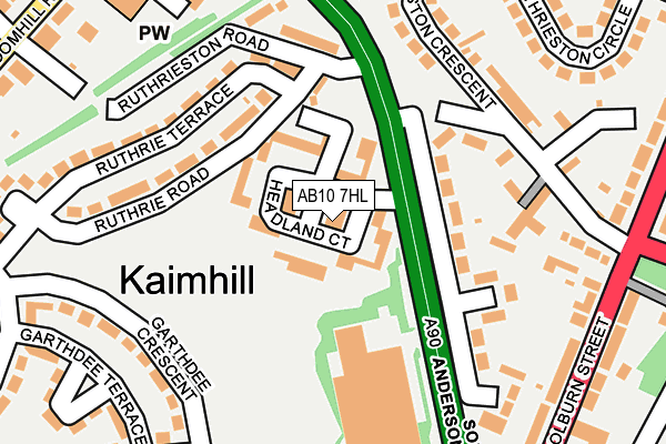 AB10 7HL map - OS OpenMap – Local (Ordnance Survey) AB10 7HL map - OS OpenMap – Local (Ordnance Survey)