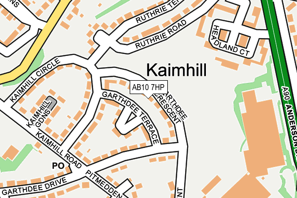 AB10 7HP map - OS OpenMap – Local (Ordnance Survey) AB10 7HP map - OS OpenMap – Local (Ordnance Survey)