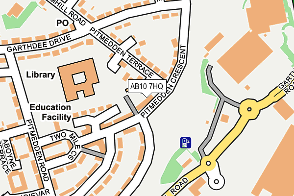 AB10 7HQ map - OS OpenMap – Local (Ordnance Survey) AB10 7HQ map - OS OpenMap – Local (Ordnance Survey)