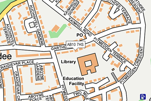 AB10 7HS map - OS OpenMap – Local (Ordnance Survey) AB10 7HS map - OS OpenMap – Local (Ordnance Survey)