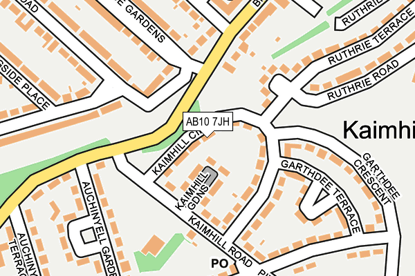 AB10 7JH map - OS OpenMap – Local (Ordnance Survey) AB10 7JH map - OS OpenMap – Local (Ordnance Survey)