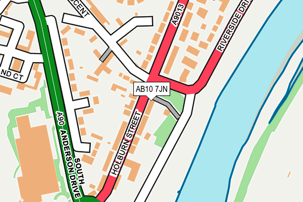 AB10 7JN map - OS OpenMap – Local (Ordnance Survey) AB10 7JN map - OS OpenMap – Local (Ordnance Survey)
