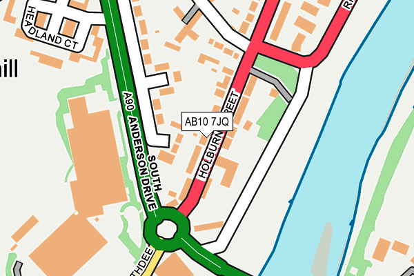 AB10 7JQ map - OS OpenMap – Local (Ordnance Survey) AB10 7JQ map - OS OpenMap – Local (Ordnance Survey)