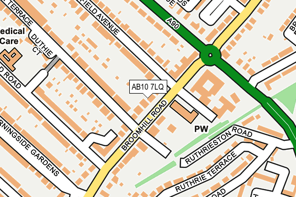 AB10 7LQ map - OS OpenMap – Local (Ordnance Survey) AB10 7LQ map - OS OpenMap – Local (Ordnance Survey)