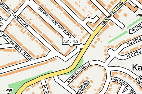 AB10 7LS map - OS OpenMap – Local (Ordnance Survey) AB10 7LS map - OS OpenMap – Local (Ordnance Survey)