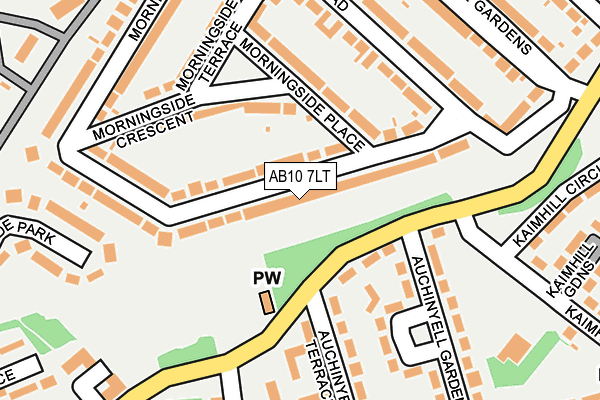 AB10 7LT map - OS OpenMap – Local (Ordnance Survey) AB10 7LT map - OS OpenMap – Local (Ordnance Survey)