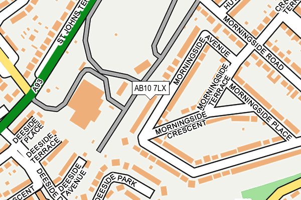 AB10 7LX map - OS OpenMap – Local (Ordnance Survey) AB10 7LX map - OS OpenMap – Local (Ordnance Survey)