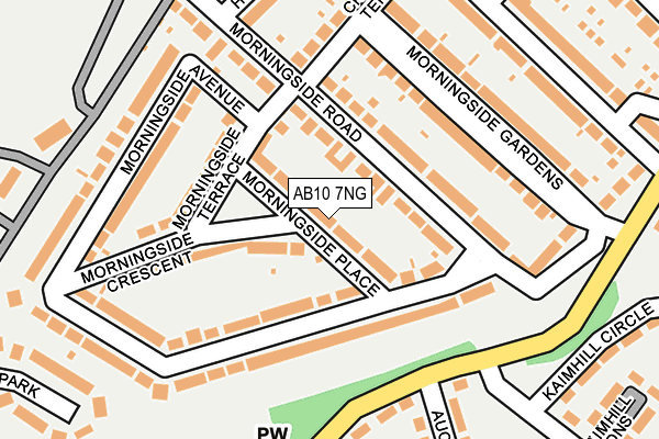 AB10 7NG map - OS OpenMap – Local (Ordnance Survey) AB10 7NG map - OS OpenMap – Local (Ordnance Survey)