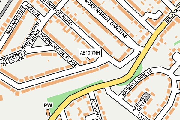 AB10 7NH map - OS OpenMap – Local (Ordnance Survey) AB10 7NH map - OS OpenMap – Local (Ordnance Survey)