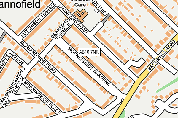 AB10 7NR map - OS OpenMap – Local (Ordnance Survey) AB10 7NR map - OS OpenMap – Local (Ordnance Survey)