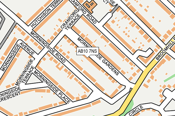 AB10 7NS map - OS OpenMap – Local (Ordnance Survey) AB10 7NS map - OS OpenMap – Local (Ordnance Survey)