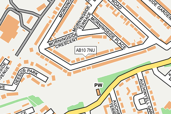 AB10 7NU map - OS OpenMap – Local (Ordnance Survey) AB10 7NU map - OS OpenMap – Local (Ordnance Survey)