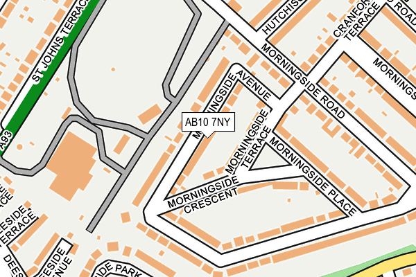 AB10 7NY map - OS OpenMap – Local (Ordnance Survey) AB10 7NY map - OS OpenMap – Local (Ordnance Survey)