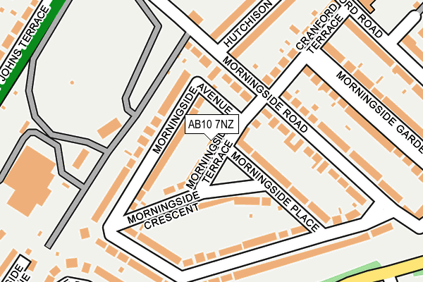 AB10 7NZ map - OS OpenMap – Local (Ordnance Survey) AB10 7NZ map - OS OpenMap – Local (Ordnance Survey)